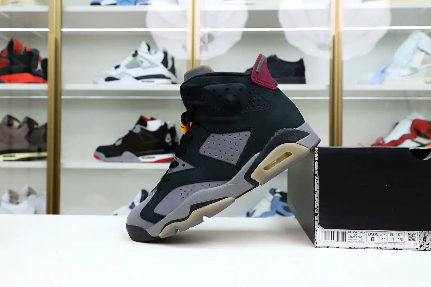 6 JORDAN RETRO BORDEAUX Kimikick AIR 0512